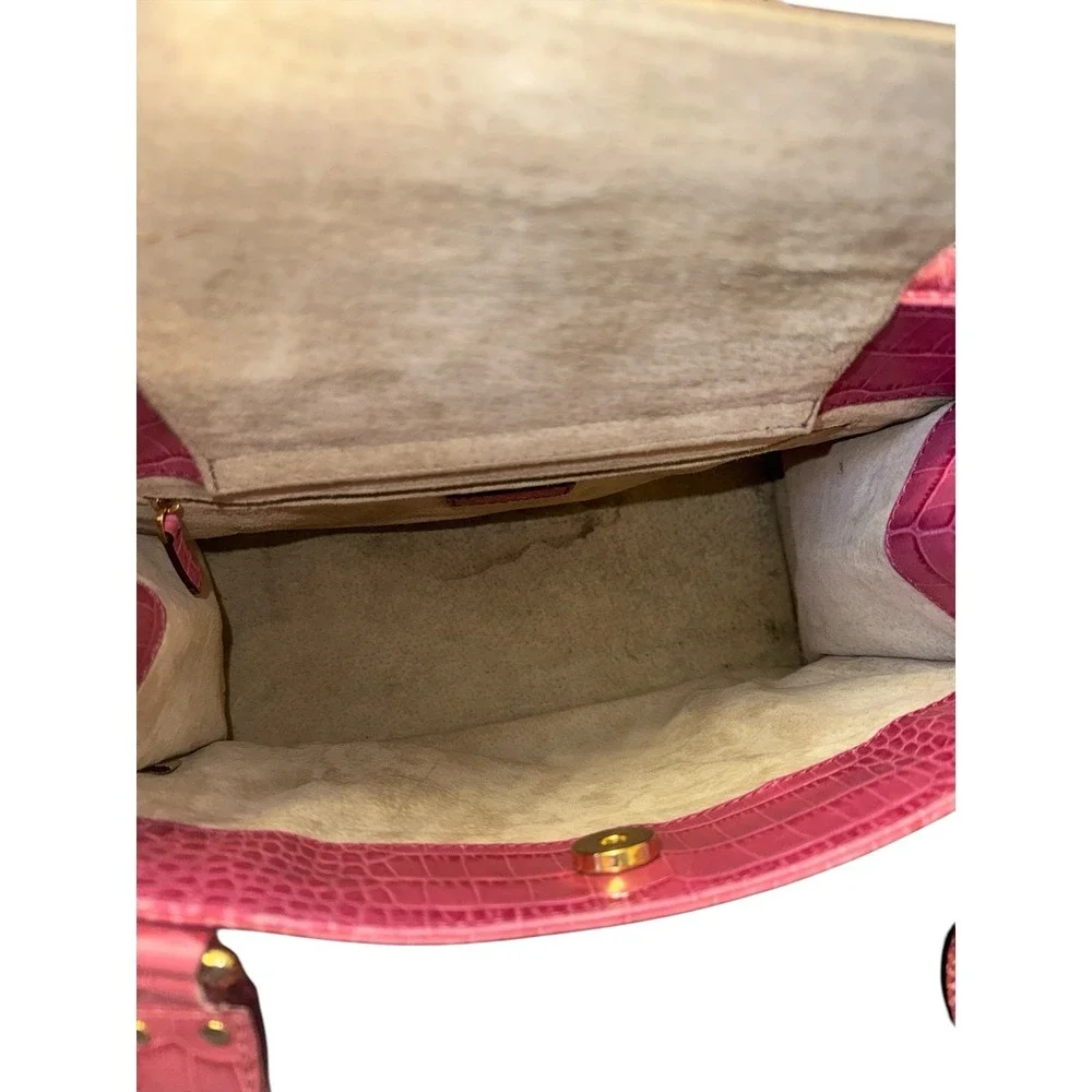 Kate Spade | Pink Alligator Embossed Shoulder Bag | Medium Tote Purse‎